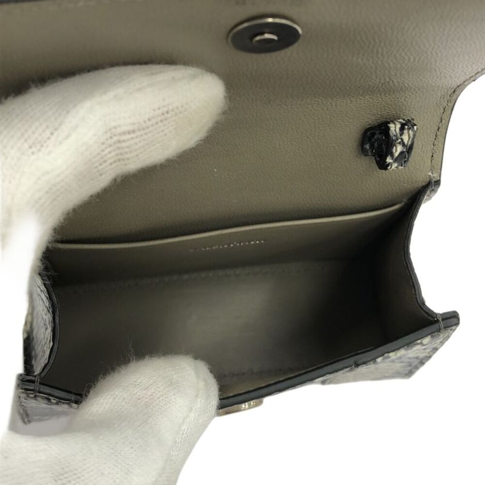 Balenciaga Hourglass Top Handle Bag Python Embossed Leather Gray Calfskin - Picture 4 of 10